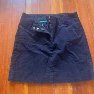 Jcrew navy corduroy skirt